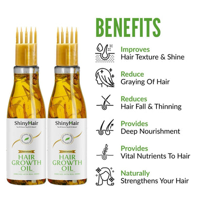 ShinyHair Growth Oil Enriched With Real Herbs 110ml (Pack of 2)