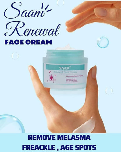 Saam renewal face cream, remove wrinkles, melasma, freckles, skin aging, dark skin