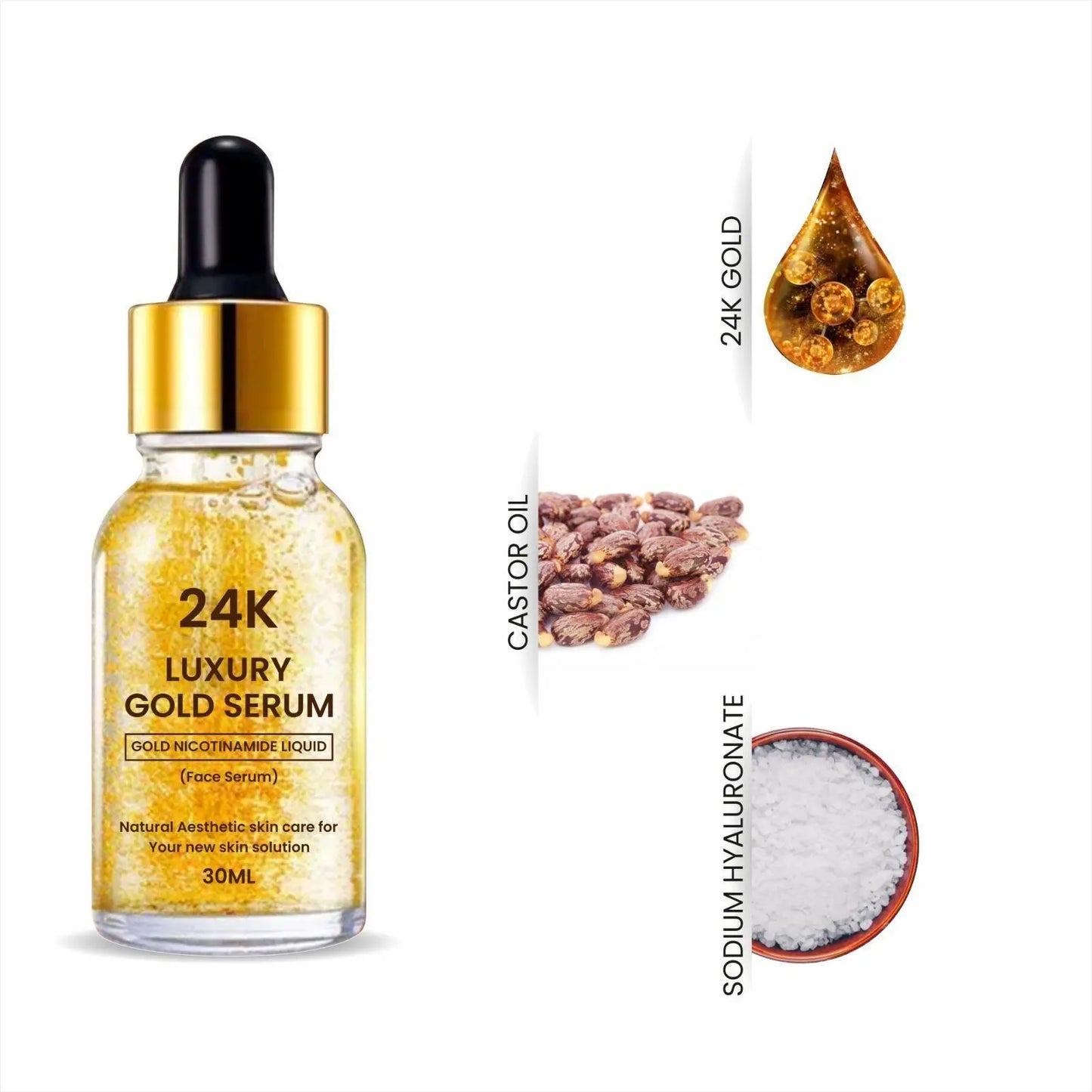 24k Luxury gold serum pack of 2 (30 ml)