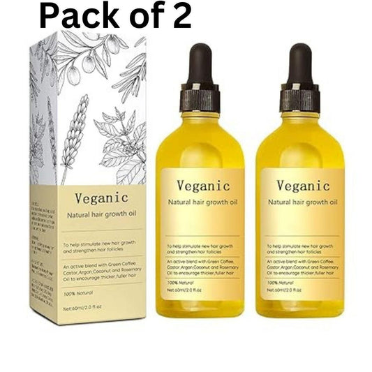 Buy 1 Get 1 Free |😍 Vegan Natural Hair Growth Oil 🔥( Pack of 2 )