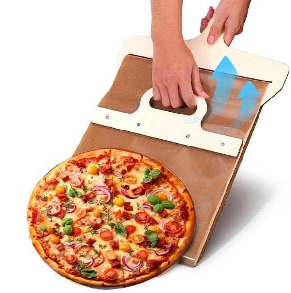 Wooden Pizza Paddle with Smooth Handle for Transfer The Pizza Crust