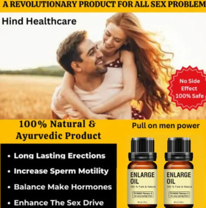 HERBAL ENLARGE OIL PURE AND NATURAL - BUY 1 GET 1 FREE